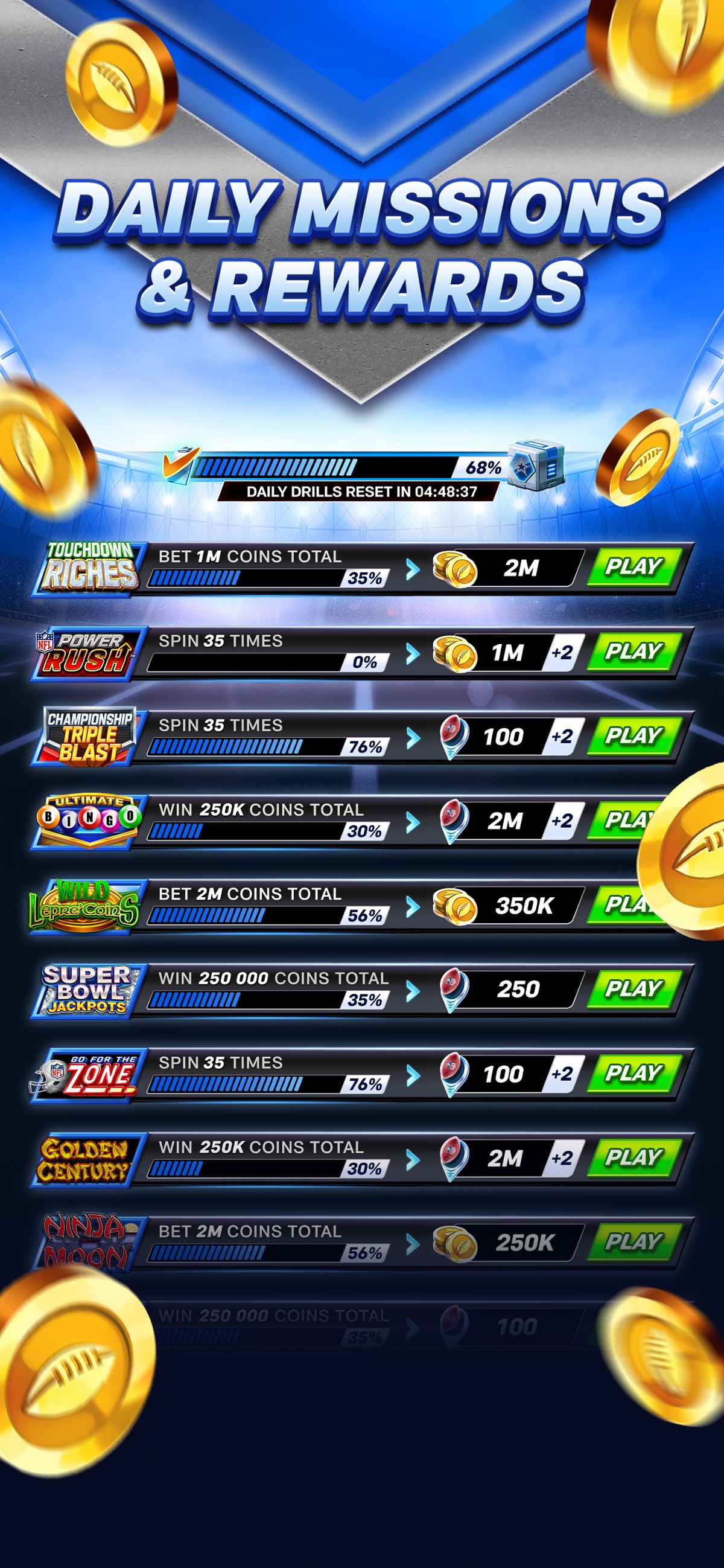 NFL Super Bowl Slots Casino — screenshot 2 of 5